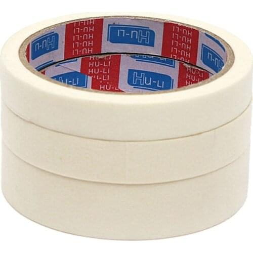 1 Roll / 14M High Quality Masking Tape 15/ 18/ 24 mm Single Side Tape Adhesive Crepe Paper For Oil Painting