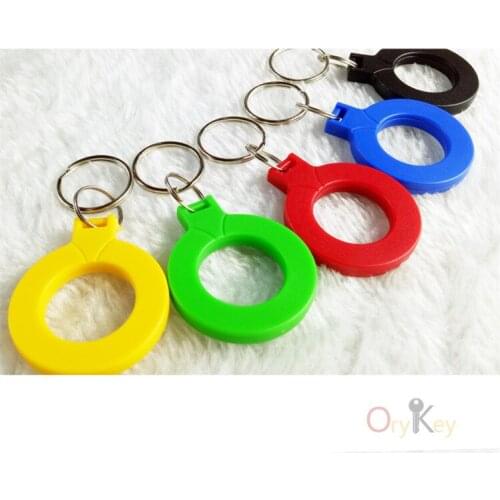 100pcs Access RFID Proximity card 125Khz EM4100 chip Keychains Tag Token Key Fob
