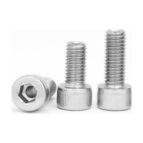 2pcs M16 Allen hollow screws cup head knuled through hole screw furniture bolts stainless steel bolt 8mm aperture 30mm-50mm long