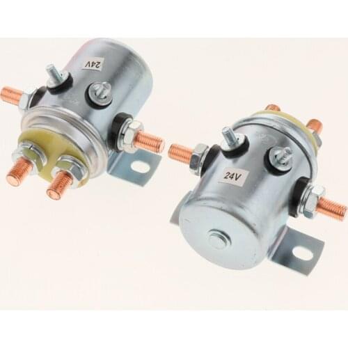 200A Continuous Duty Solenoid Relay 24V for Golf Carts, Winch, Marine In Rush Heavy Duty SPST Solenoid