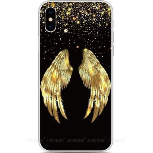 Silicone Angel Wings Cover For Wiko Y81 Y51 Y62 Y61 Y50 Y60 Y80 Sunny 5 View 5 Plus 3 4 Lite 2 Go Power U20 U10 Phone Case