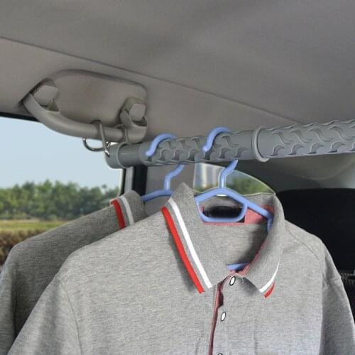 Vehicle telescopic airing pole Automobile clothes rack Clothes hanger for vehicle Vehicle clothes rack Coat hanger