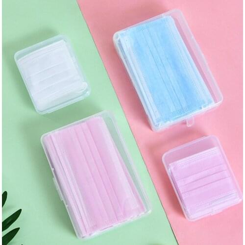Portable Face Masks Organizer Dustproof Mask Case Moisture-Proof Cleaning Box Disposable Mask Storage Box Storage Organizer