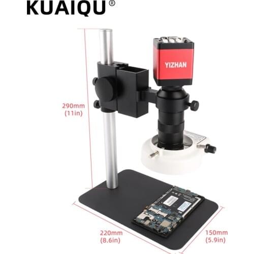 13MP Digital Microscope For Electronics 130X C Mount Lens Industrial Digital Video Microscope Camera Soldering Microscope set