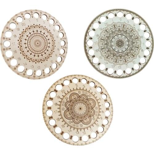 Wooden Embroidery Floss Organizer Cross Stitch Thread Holder Storage Accessories for Cross Stitch Sewing Sorter with 20 Holes