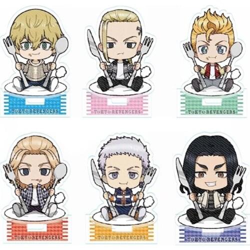 Anime Tokyo Revengers Sano Manjirō Hanagaki Takemichi Acrylic Stand Figure Model Plate Display Decor Cosplay Cute Birthday Gifts