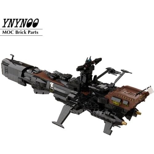 The Space Battleship Space Pirate Ship Arcadia - Captain Harlock (Albator) MOC Building Blocks Bricks DIY Decorative Model Toys
