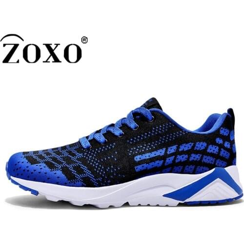 ZOXO Running Shoes Lightweight Breathable Mans Sport Shoes 45 Comfortable Fashion Men Sneakers Large Size Casual Shoes