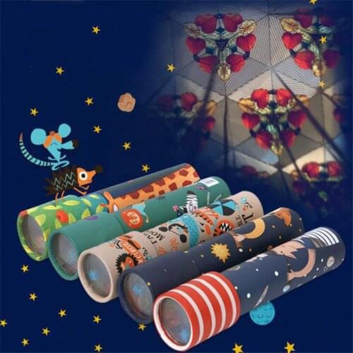 MiDeer Montessori Rotating Colorful Kaleidoscope Toy Lens Imaginative Cartoon Children Magic Classic Educational Toys for kids