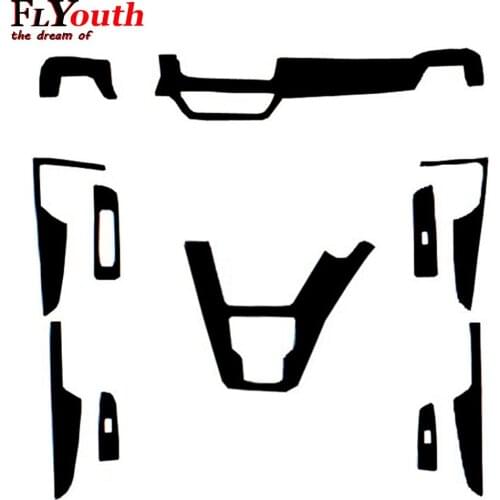 Carbon Fiber Sticker for Kia Sportage 2018 2019 Car Gear Shift Panel Water Cup Holder Panel Frame Cover Trim Car Styling