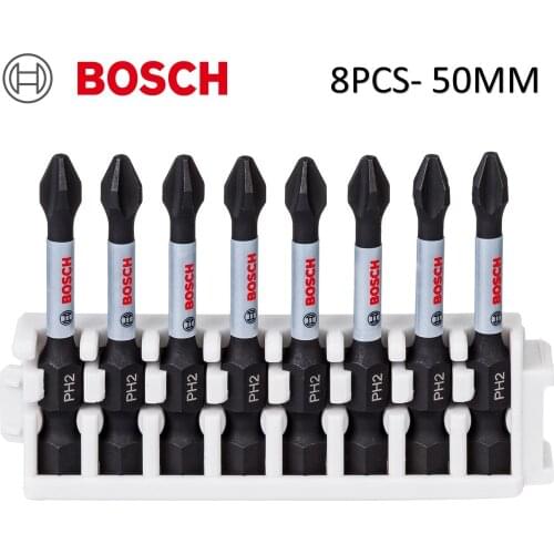 German Bosch Professional Screwdriver Bit Impact Ctrl 8'li PH2, 50mm-25mm