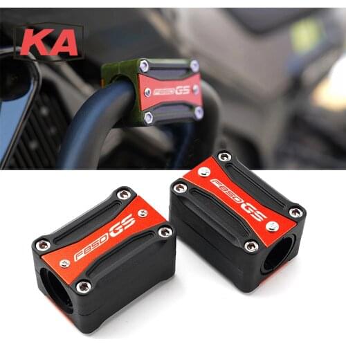 Latest CNC Motorcycle Engine Crash Bar Protection Bumper Decorative Guard Block For BMW F850GS Adventure F 850 GS 2018 2019 2020