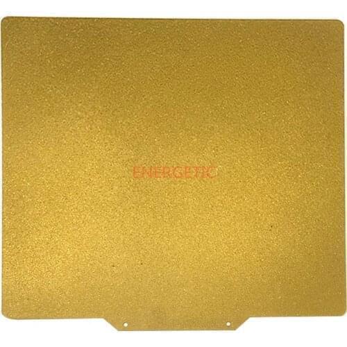 ENERGETIC New 377x370mm One Side Powder Coated Textured Ultem(PEI) Spring Steel Sheet Flex Plate for Ender-5 plus 3D Printer