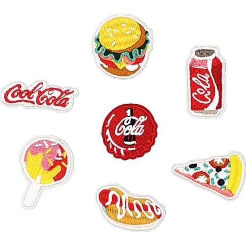 Customized Wholesale Hot Snacks Small Size Embroidered Cloth Mount Patch