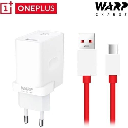 Original OnePlus 8pro EU Warp Charge Power Adapter Charger USB Type-c Cable Quick Charge 30W For OnePlus 7T 7Pro 6 6T 5 5T 3 3T