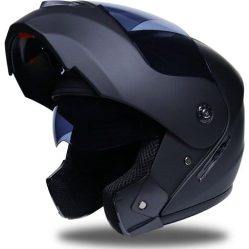 Flip Up Motorcycle Helmet Modular Dual Lens Crash Full face Anti-fog Motocross Moto Universal Helmet Full Cover