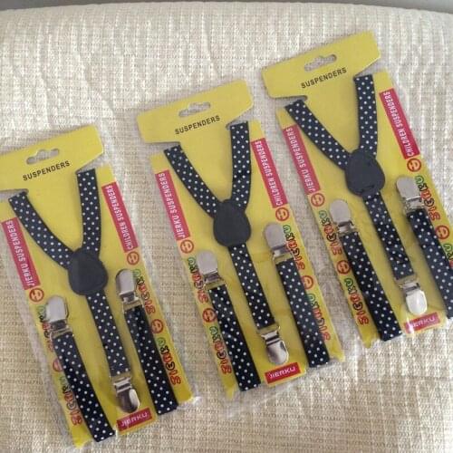 Unisex baby boy girl dot print suspenders with clips kids adjustable suspenders 1pc retail 2-5yrs LL171073
