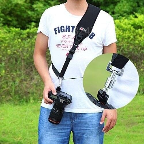 Digital Camera DSLR SLR DV Quick Rapid Camera Sling Strap+ Mounting Plate bag for canon 5d ii 7D 20D for nikon D7100 for sony