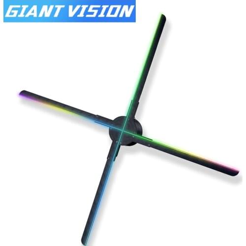 Christmas Exclusive New Wifi 3d Holographic Projector Fan Control Holographic Display Party Decoration Hologram Video Design New