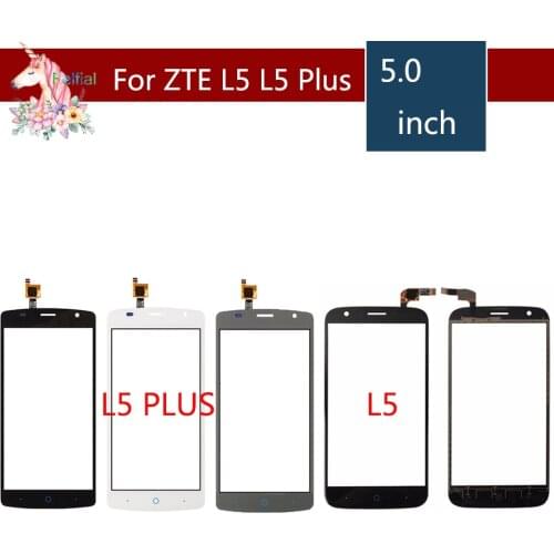 5.0" For ZTE Blade L5 and L5 Plus LCD Touch Screen Digitizer Sensor Outer Glass Lens Panel Replacement