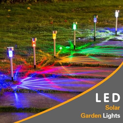 LED Solar Garden Light Solar Landscape Pathway Light Solar Lawn Lamp Multiple Color For Patio Yard Walkway Decor 2/4/6/10 pcs