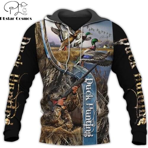 Beautiful Duck Hunting 3D All Over Printed Unisex Deluxe Hoodie Sweatshirt Zip Pullover Casual Tracksuit sudadera hombre DW0329