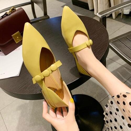 Soft Comfort High Heels Concise Elegant Thick with Single Shoes Wild Pointed Black Work Shoes Fashion OL Womens Shoes U19-25