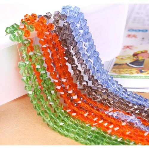 Lampwork Glass Twist Bead Black 4/6/8/10/12mm Faceted Spacer Crystal Chinese Beading Wholesale DIY Jewelry Findings Fit Bracelet