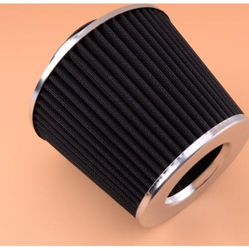Universal Car 2.5" 63.5mm Inlet Cone Air Filter for Engine Air Intake Pipe