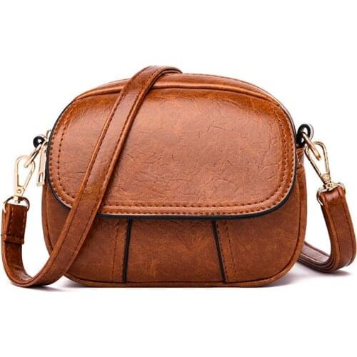 Vintage Small Womens Bags For Women 2021 New Shoulder Crossbody Messenger Bag Ladies Pu Leather Saddle Bag Sac A Main Femme