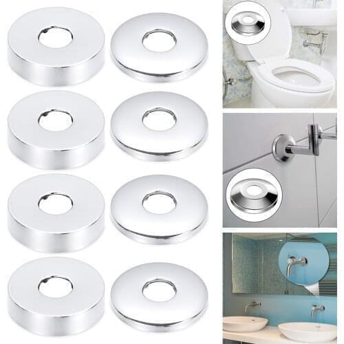 1Pc Shower Faucet Decorative Cover Chrome Finish Stainless Steel Water Pipe Wall Covers Kitchen Bathroom Tools Accessories