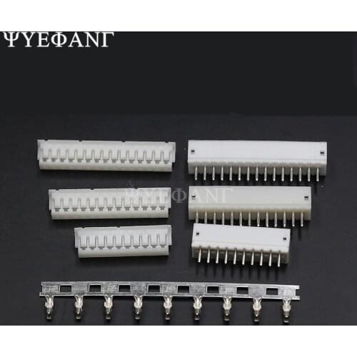 10 Set ZH1.5 Connector Kits 1.5mm Pitch 2/3/4/5/6/7/8/9/10P Straigh Pin Header+Housing+Crimp