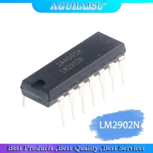 10pcs/lot LM2902 LM2902N LM2902P DIP14 input operational amplifier new original