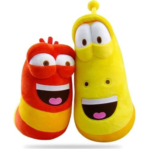 10cm Yellow Insect Red Insect Hot Cartoon Larva Toys Stuffed Doll For Children Gift Anime Girl boy Toy Kids Baby Fun Plush Toys