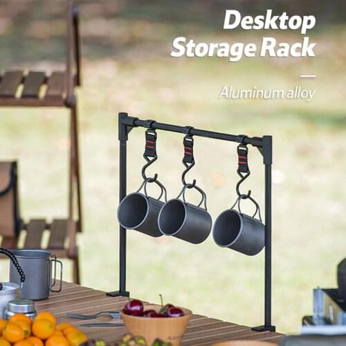 11pcs/set of outdoor camping pot holder portable multifunctional picnic barbecue cookware storage rack tripod storage tool