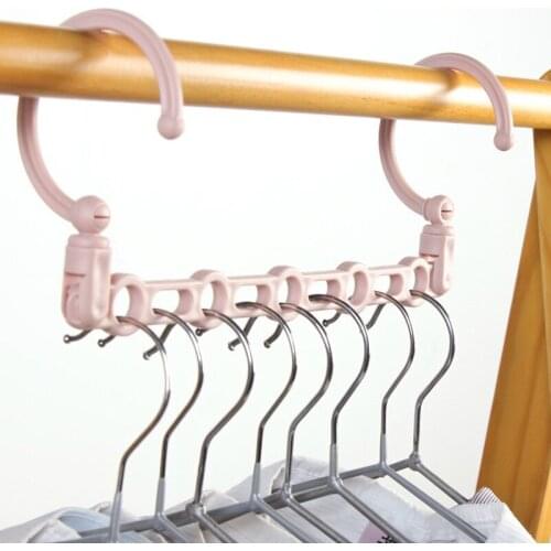 4/3/1pcs Folding Rotating 5 Holes magic plastic Clothes Hanger Space Saving wardrobe Hanging Organizer Windproof coat hanger
