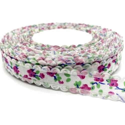 5Yards/lot 18mm Cotton Ribbon Handmade Design Printed Cotton Ribbons For Wedding Christmas Decoration DIY Sewing Fabric #18