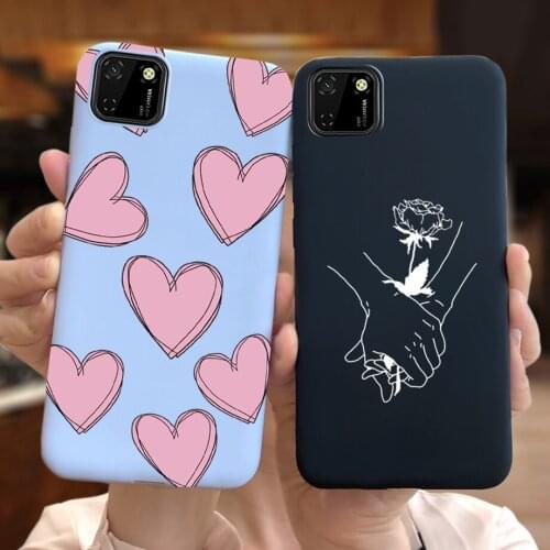 For Huawei Y5p Y6P Y7P Case Gift For Girls Bumper Coque Cover Matte Soft Shell on Huawei Y6P Y5 P Y 7 P DRA-LX9 Phone Cases Capa