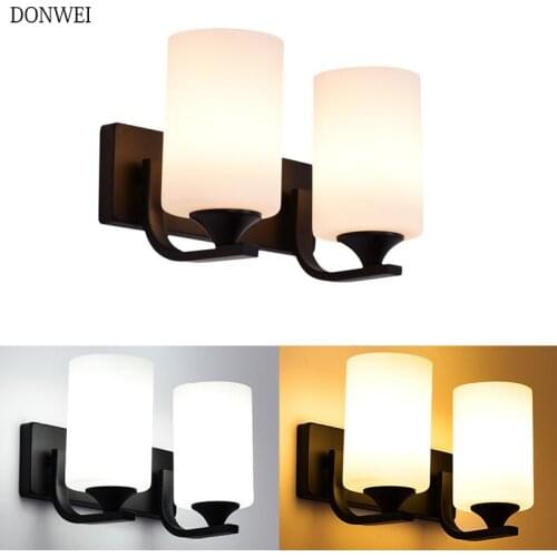 Donwei led bedroom Wall Lamps AC 220V E27 Wall Light Modern Simple Bedroom Bedside Indoor Wall Lighting wall sconce