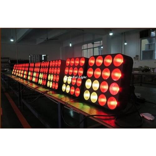 DunFly DuanFei Light 8pcs/lot 4x4 16*30W RGB 3IN1 COB DMX Led Matrix 4X4 Blinder Stage Light decoration Good show