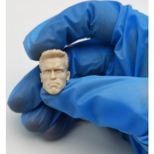 Unpaint 1/12 Scale Arnold Head Played for 6in SHF Action Figure Toy Collection