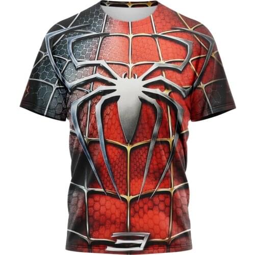 Marvel Spidermen 3D Printed T Shirts Casual Boy Girl Kids Fashion Streetwear Men Women Children Short Short Sleeve Cool Tops Tee