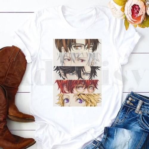 Mystic Messenger Seven Zero Seven 707 MM BG Otome T Shirts Womens T-shirt Short Sleeve Female Tops Tees Harajuku Vogue Vintage
