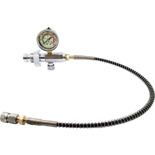 Hot PCP Air Fill Station Charging Adapter for Diving Cylinders with G5/8 Inch Din Adaptor and 50cm Spring Hose