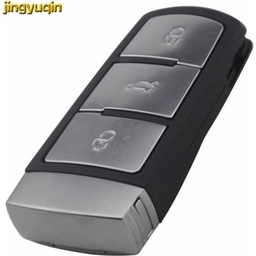 Jingyuqin Smart Remote Car Key Shell Style for VW VOLKSWAGEN CC Passat Magotan 3 Buttons Intelligent Replacement Key Case Cover