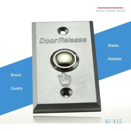 KPIOCCOK Small Metal Access Control Switch 3A 36V Hollow Door Frame Special Aluminum Alloy Panel Normally Open Button