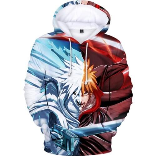 Hot Sale Children Hoodies BLEACH Anime Sweatshirts Men/women Casual Hoodie Harajuku Long Sleeve Bleach Cool Streetw Kids Clothes
