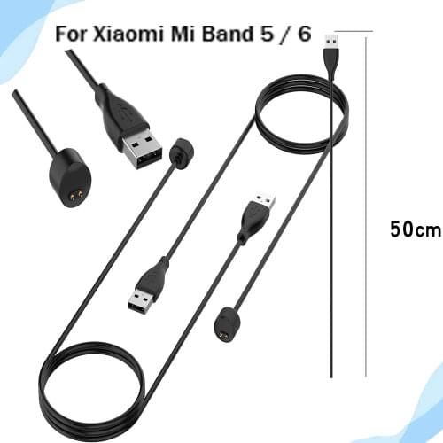 USB Magnetic Fast Charging Cable For Xiaomi Mi Band 5 Charger Portable Charging Cable Set For Xiaomi Mi Band 5 Watch Charger