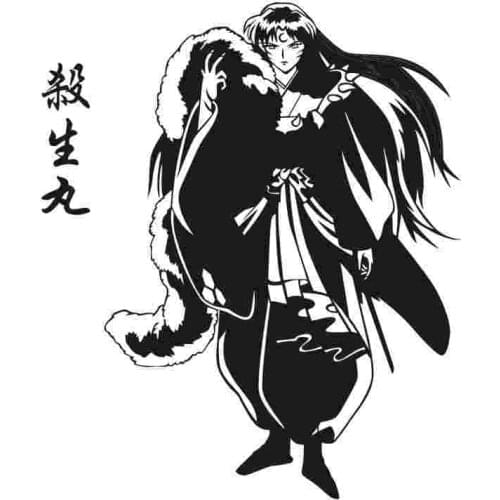 Pegatina Inuyasha Sticker Anime Cartoon Car Decal Sticker Vinyl Wall Stickers Decor Home Decoration