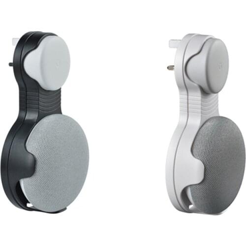 For Google Home Mini Smart Speaker Wall-Mounted Storage, Finishing Bracket, Wall-Mounted Socket Power Cord Bracket